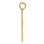 FJC Finejewelers 14k Yellow Gold Polished Cross Charm