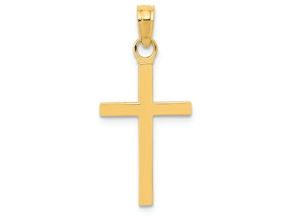 FJC Finejewelers 14k Yellow Gold Polished Cross Charm