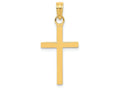 FJC Finejewelers 14k Yellow Gold Polished Cross Charm