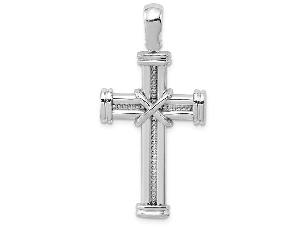 FJC Finejewelers 14k White Gold Latin Cross Charm