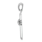 FJC Finejewelers 14k White Gold Passion Cross Charm