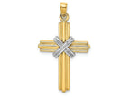 FJC Finejewelers 14k Two-tone Gold Passion Cross Charm