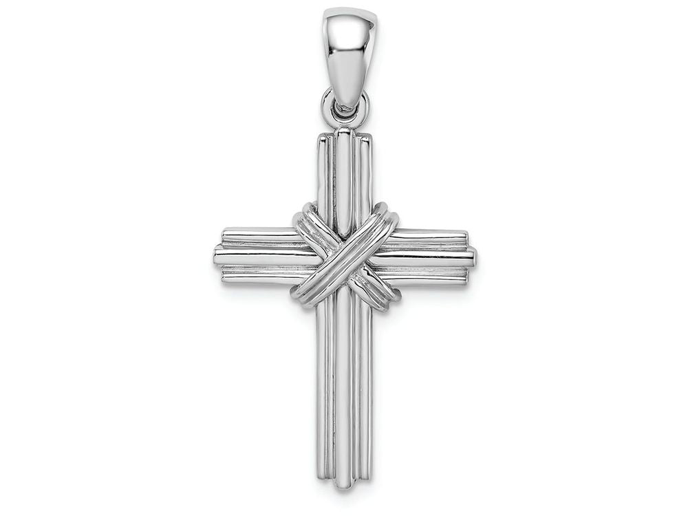 FJC Finejewelers 14k White Gold Passion Cross Charm
