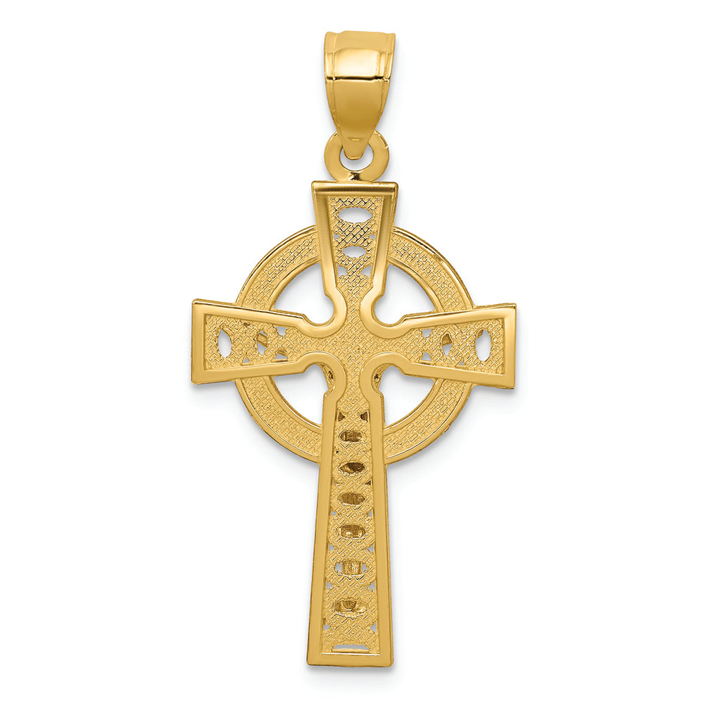 FJC Finejewelers 14k Two-tone Gold Iona Crucifix Charm