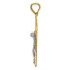FJC Finejewelers 14k Two-tone Gold Iona Crucifix Charm
