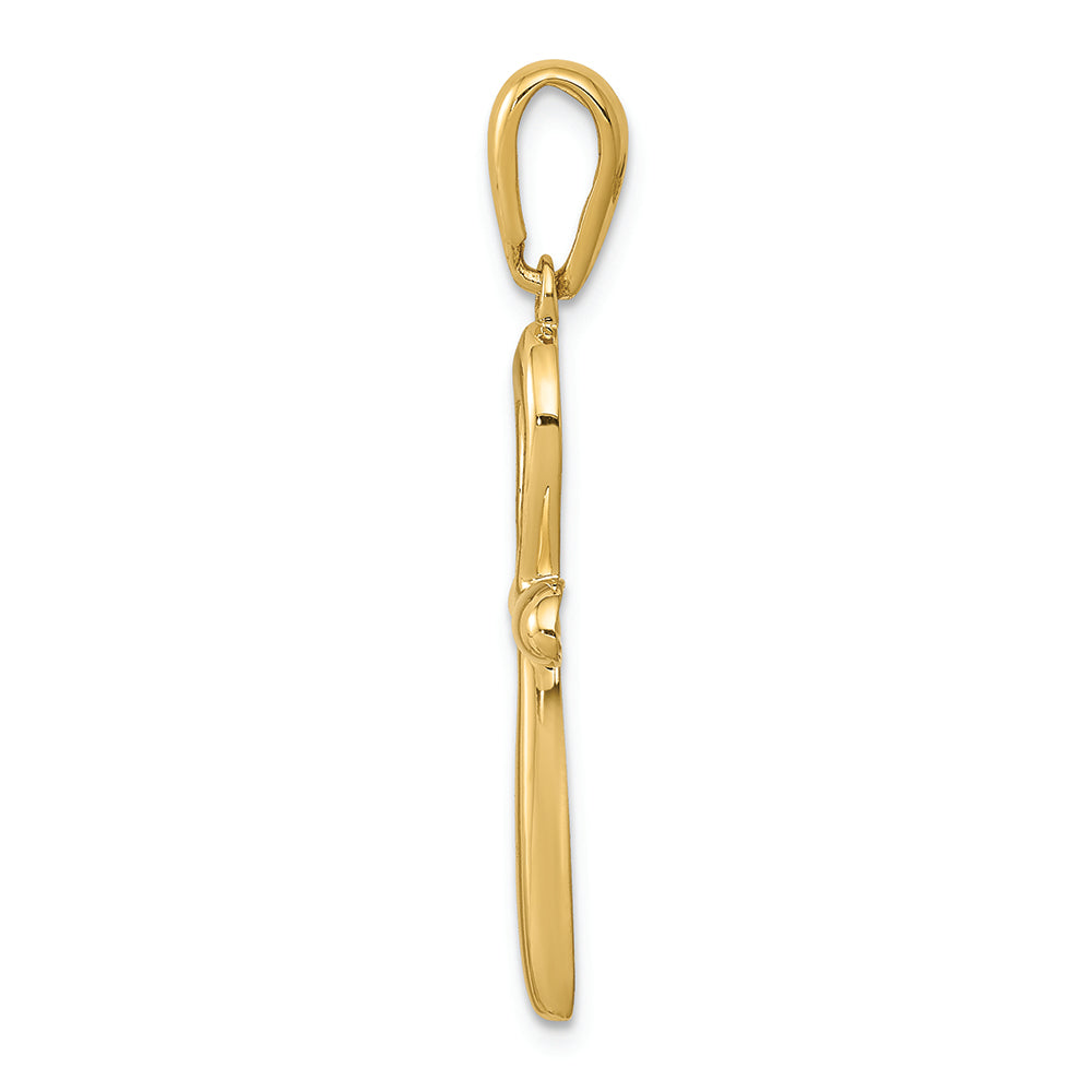 FJC Finejewelers 14k Yellow Gold Ankh Cross Charm