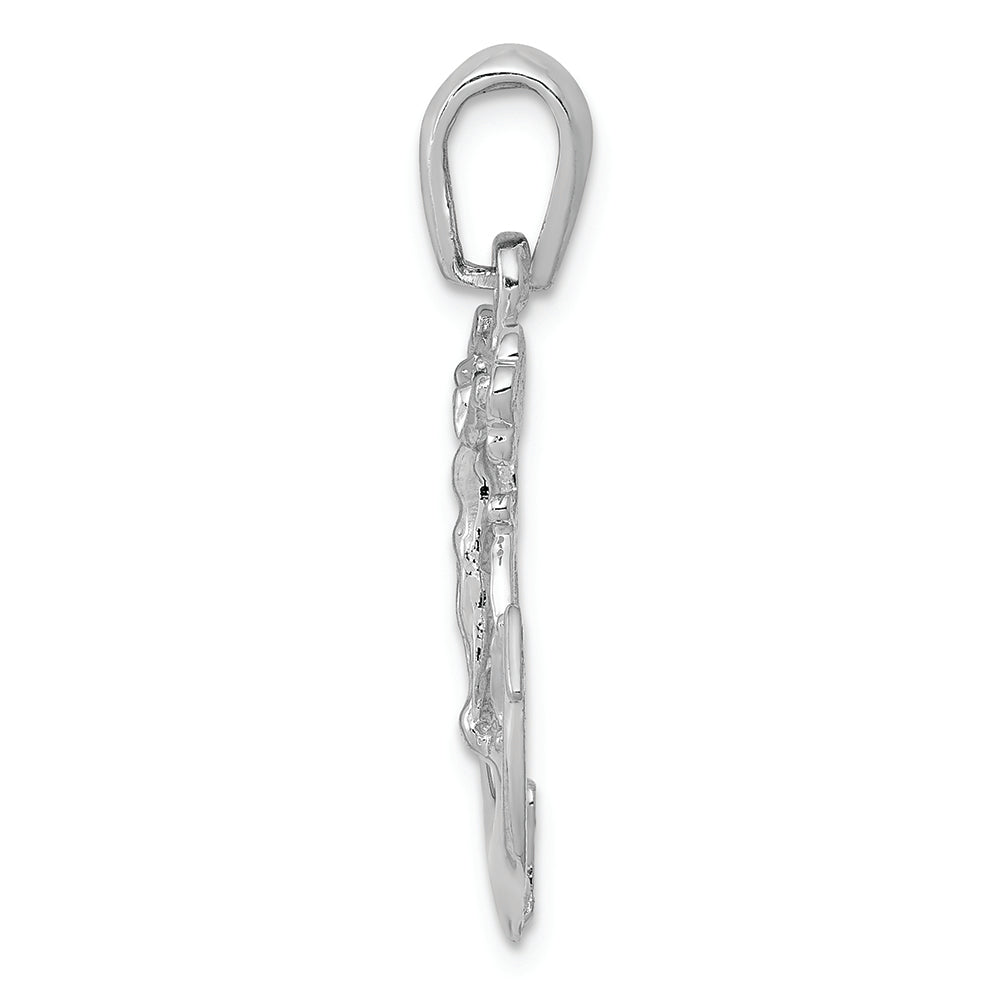 FJC Finejewelers 14k White Gold Mariner's Cross Charm