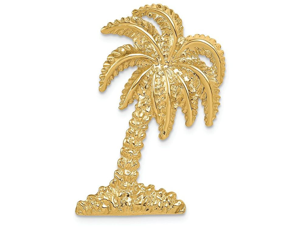 FJC Finejewelers 14k Yellow Gold Palm Tree Slide Charm