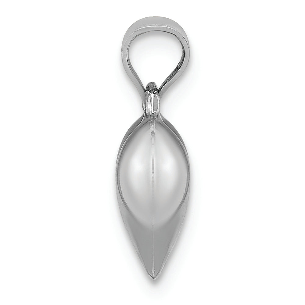 FJC Finejewelers 14k White Gold Puffed Heart Charm