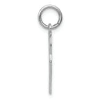 FJC Finejewelers 14k White Gold Double Heart Charm