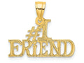 FJC Finejewelers 14k Yellow Gold #1 Friend Charm