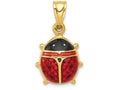 FJC Finejewelers 14k Yellow Gold Enameled Ladybug Charm