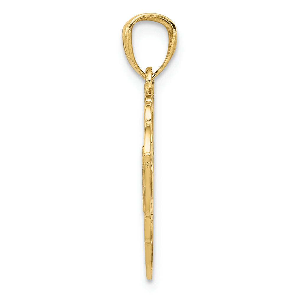 FJC Finejewelers 14k Yellow Gold And with Rhodium Sweet 16 Charm