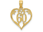 FJC Finejewelers 14k Yellow Gold 60 Heart Charm
