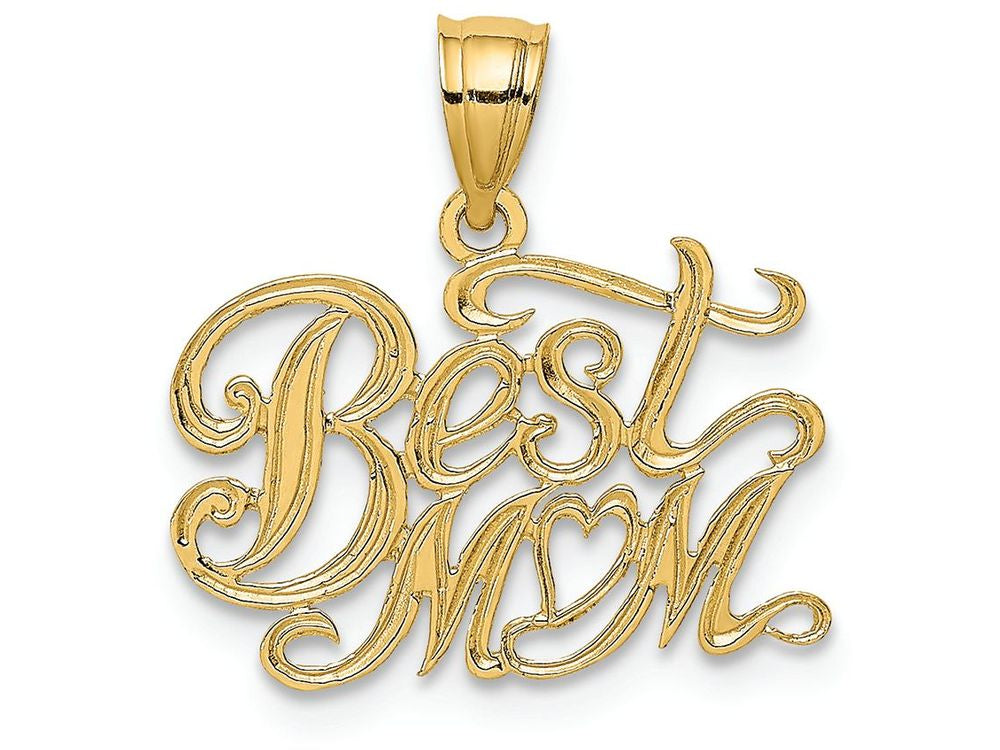 FJC Finejewelers 14k Yellow Gold Best Mom Charm