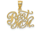 FJC Finejewelers 14k Yellow Gold Best Mom Charm