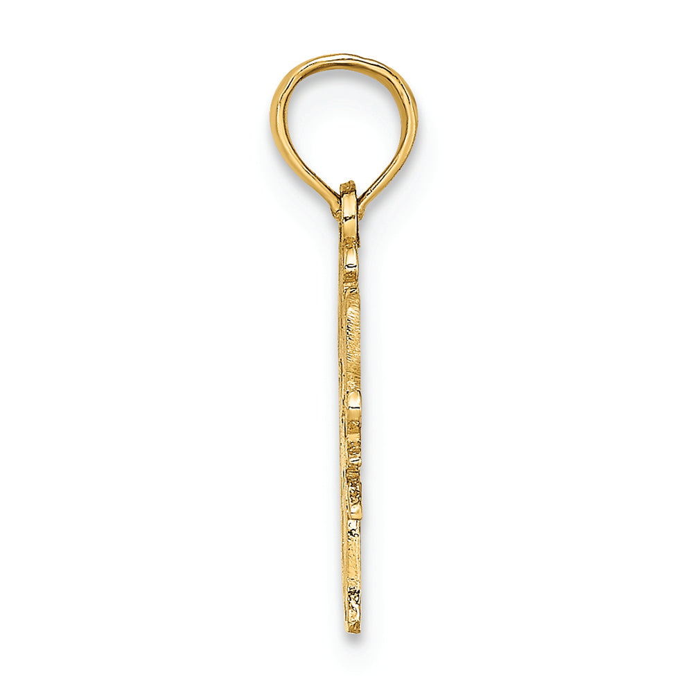 FJC Finejewelers 14k Yellow Gold Swim Mom with Swimmer Charm