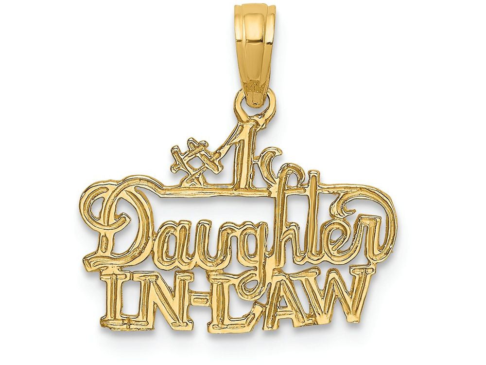 FJC Finejewelers 14k Yellow Gold #1 Daughter-in-law Charm