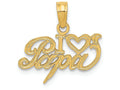 FJC Finejewelers 14k Yellow Gold I Heart Papa Charm