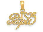 FJC Finejewelers 14k Yellow Gold I Heart Papa Charm