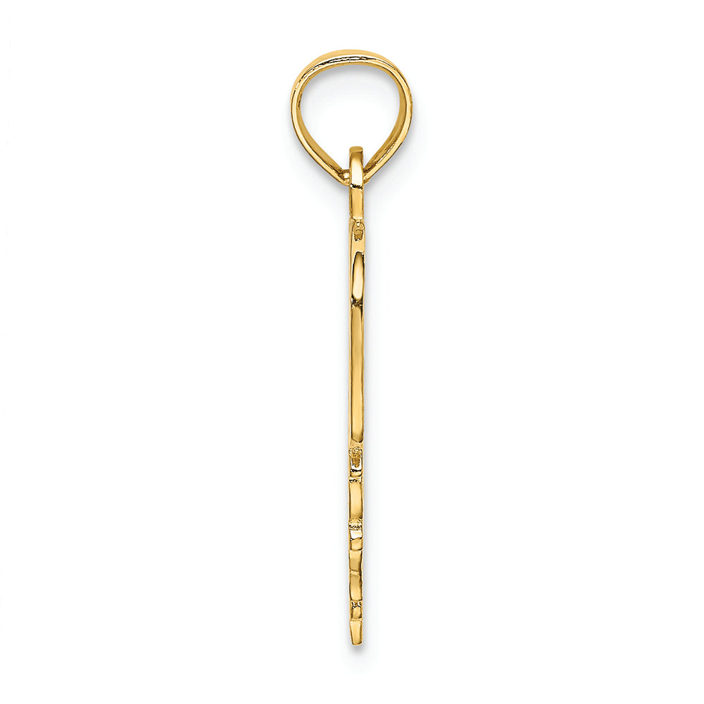 FJC Finejewelers 14k Yellow Gold Daddy's Girl Heart Charm