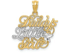 FJC Finejewelers 14k Yellow Gold And with Rhodium Daddys Little Girl Charm