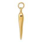 FJC Finejewelers 14k Yellow Gold Medium Italian Horn Charm