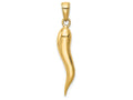 FJC Finejewelers 14k Yellow Gold Large Italian Horn Charm