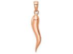 FJC Finejewelers 14k Rose Gold 3d Italian Horn Charm