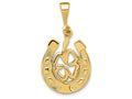FJC Finejewelers 14k Yellow Gold Good Luck Clover Charm