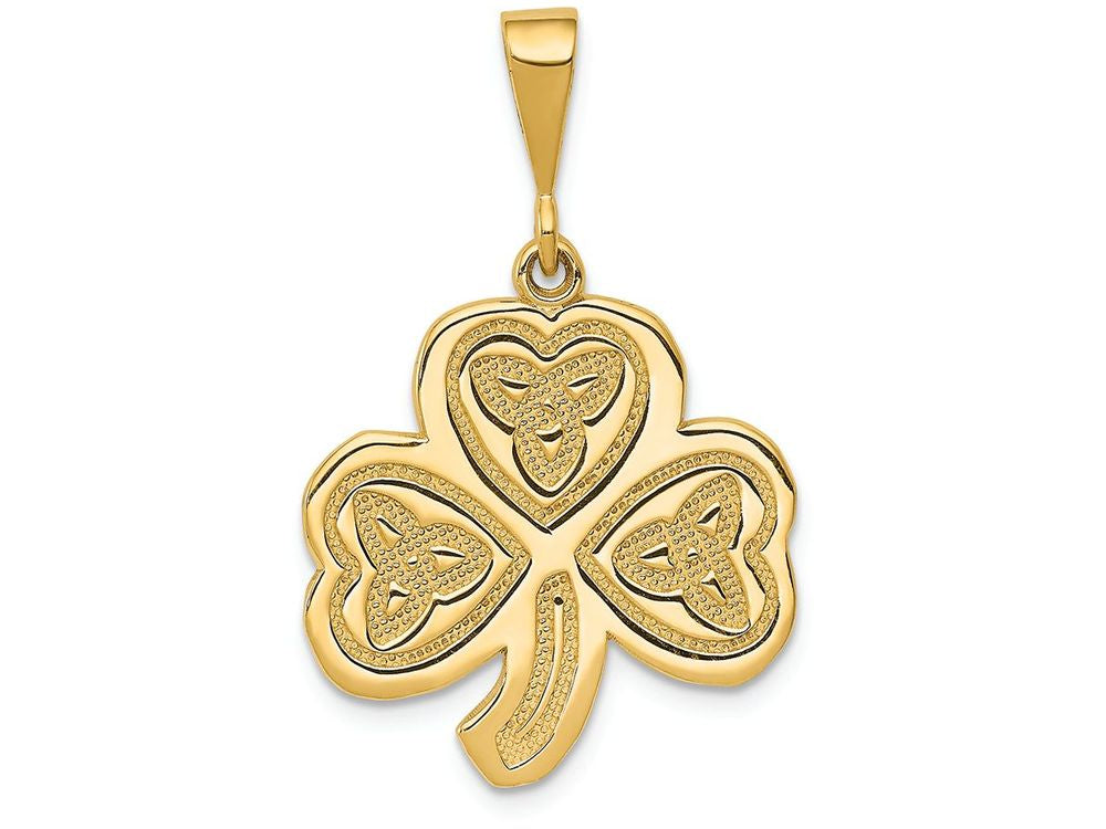 FJC Finejewelers 14k Yellow Gold Trinity Clover Charm