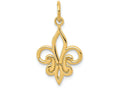FJC Finejewelers 14k Yellow Gold Fleur De Lis Charm