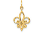 FJC Finejewelers 14k Yellow Gold Fleur De Lis Charm