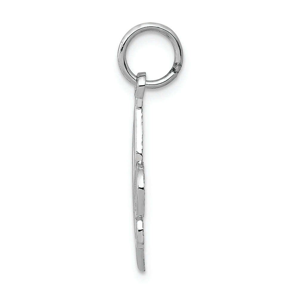 FJC Finejewelers 14k White Gold Fleur De Lei Charm