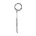 FJC Finejewelers 14k White Gold Fleur De Lei Charm