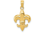 FJC Finejewelers 14k Yellow Gold Small Fleur-de-lis Charm