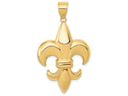 FJC Finejewelers 14k Yellow Gold Large Fleur-de-lis Charm