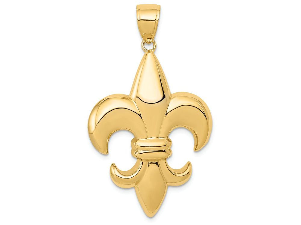 FJC Finejewelers 14k Yellow Gold Large Fleur-de-lis Charm
