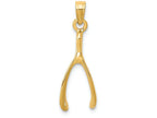 FJC Finejewelers 14k Yellow Gold Wishbone Charm