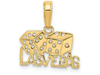 FJC Finejewelers 14k Yellow Gold Las Vegas with Dice Charm