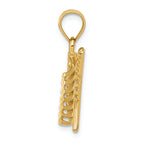 FJC Finejewelers 14k Yellow Gold American Flag Charm