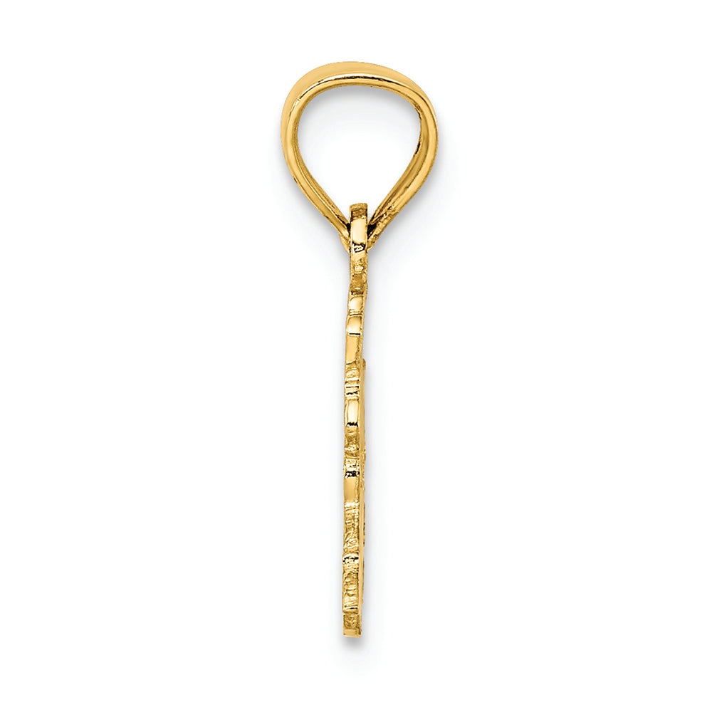 FJC Finejewelers 14k Yellow Gold I Love Train Charm