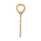 FJC Finejewelers 14k Yellow Gold I Love Train Charm