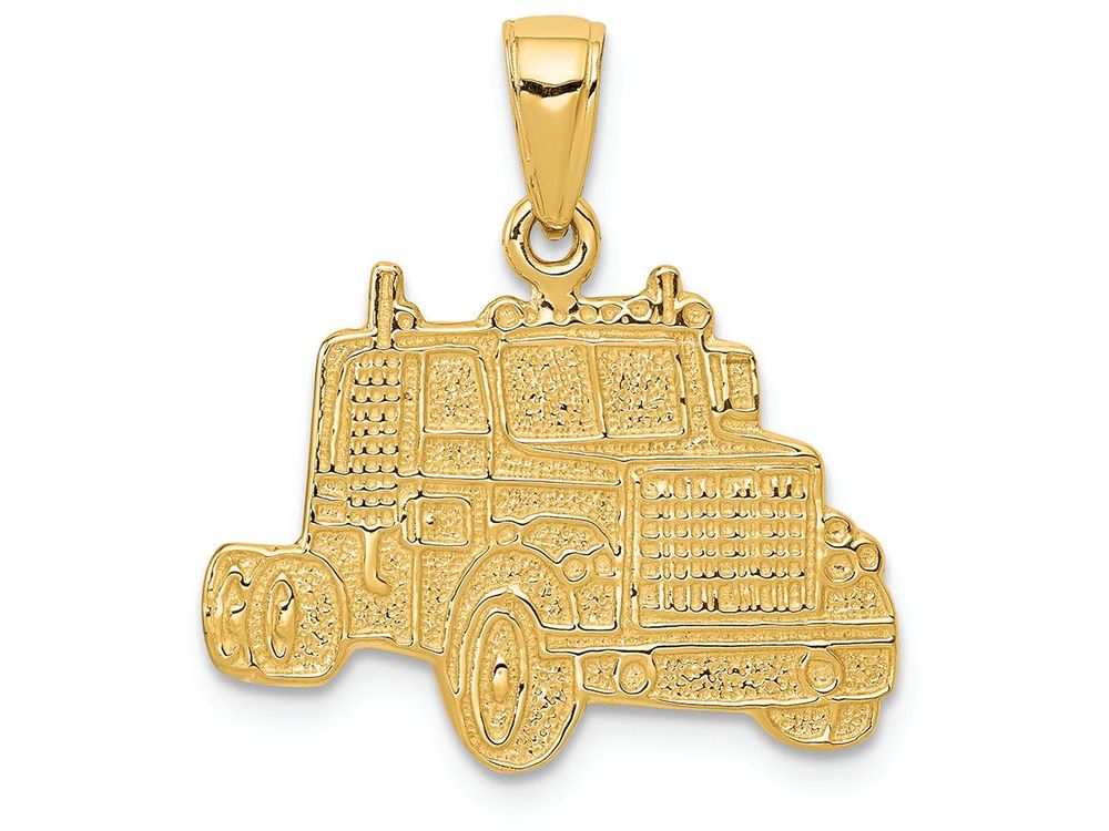 FJC Finejewelers 14k Yellow Gold Truck Cab Charm