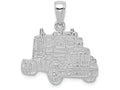FJC Finejewelers 14k White Gold Truck Cab Charm