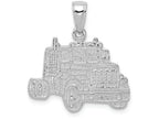 FJC Finejewelers 14k White Gold Truck Cab Charm