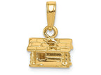 FJC Finejewelers 14k Yellow Gold 3d Log Cabin Charm