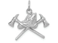 FJC Finejewelers 14k White Gold Fire Department Charm