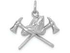 FJC Finejewelers 14k White Gold Fire Department Charm