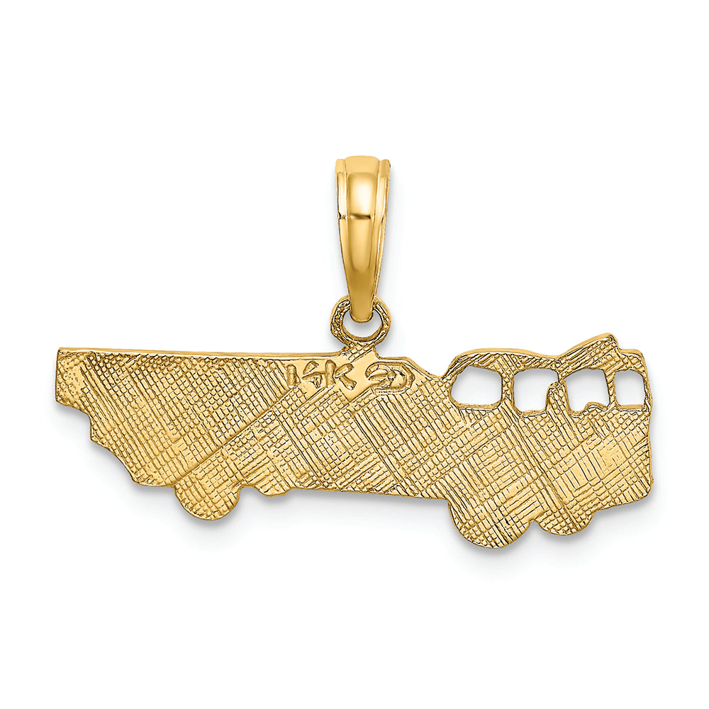 FJC Finejewelers 14k Yellow Gold Fire Truck Charm
